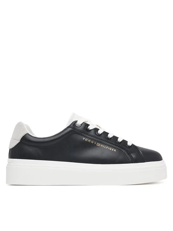 Laisvalaikio batai Tommy Hilfiger Th Feminine Platform Monogram FW0FW09594 Juoda