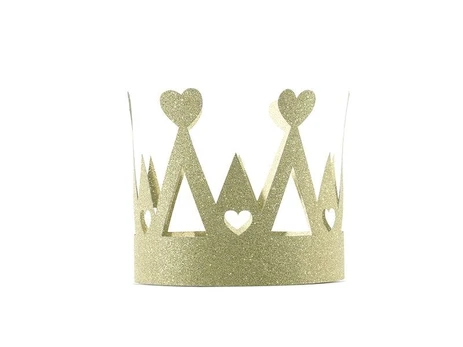 PartyDeco Crown Sweet Love, auksinis