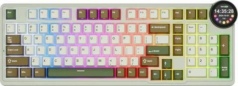 Royal Kludge N99 Palm Green, Beige Switch, US
