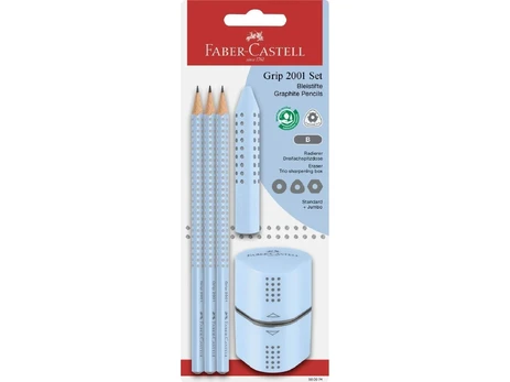 Faber-Castell - Grip 2001 set - Sky Blue blister card (580074)