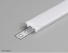 3m LED juostos profilio dangtelis K click, baltas