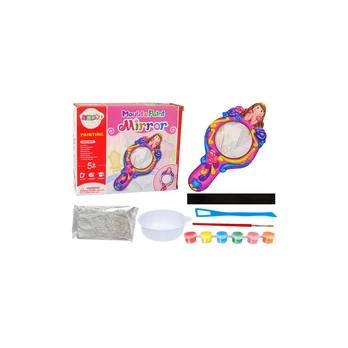 Lean Toys Creative Plastic Mirror Form Gipso dažų rinkinys