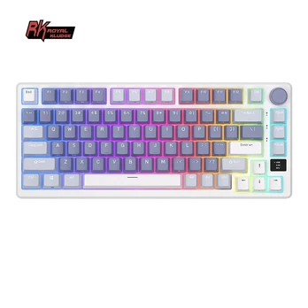 Klaviatūra Royal Kludge RK M75 (Ocean blue) - RK Silver switches