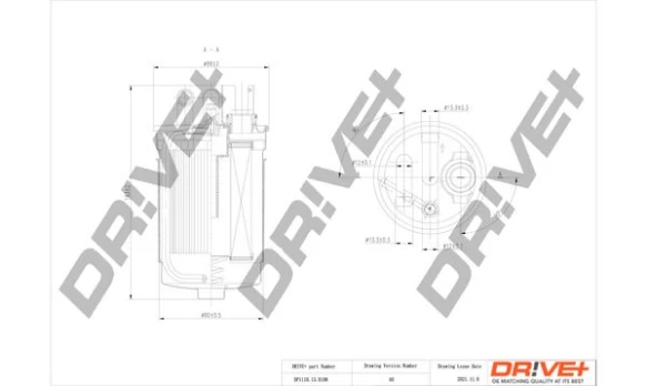 Kuro filtras Dr!ve+ DP1110.13.0108
