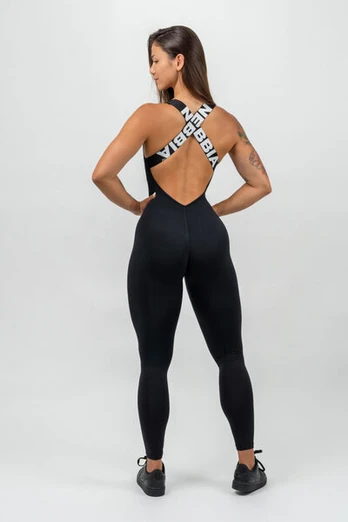 NEBBIA GYM RAT Black Kombinezonas, juodas, M
