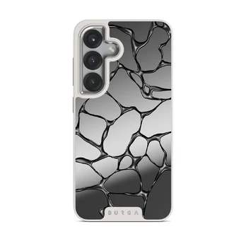 Void - Samsung Galaxy S25 Case, Elite Mirror Light (Magnetic) / Silver