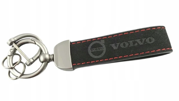 Monlove Volvo raktų pakabukas alcantara oda