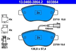 ATE 13.0460-3864.2 Brake pad set