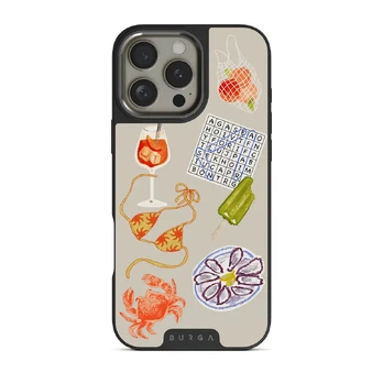 Seaside Muse - iPhone 16 Pro Case, Elite Dark (MagSafe) / Gunmetal