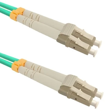 Qoltec Fiber optic patchcord LC/UPC - LC/UPC | Multimode | 50/125 | OM3 | Duplex | 1m