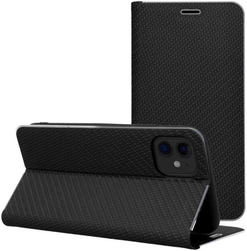 Oem LUNA Book Carbon for IPHONE 17 Pro juodas