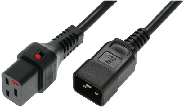 Power cable Digitus C20 - C19, 2m, black (IEC-PC1285)