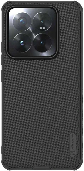 Xiaomi 14 Pro - juodas Nillkin Super Frosted Shield Pro sustiprintas dėklas