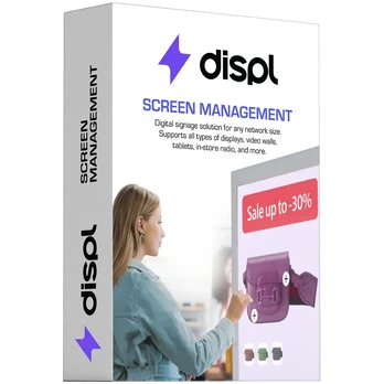 Displ, Digital Signage CMS, Screen Management type, 1 year