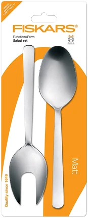 Fiskars įrankų salotoms komplektas Functional Form, 2 dalių kaina
