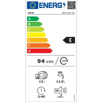 Indaplovė Edesa EDW-6230 WH