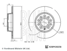 Stabdžių diskas BLUE PRINT ADBP430258
