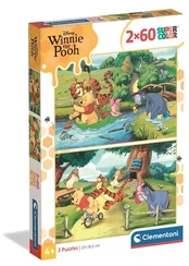 Clementoni CLE puzzle 2x60 Winnie The Pooh 100 24838