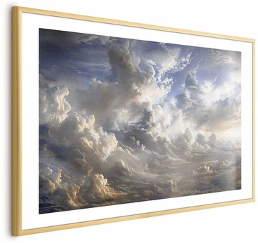 Artgeist Plakatas - Golden Reflections on Clouds Announcing Dusk
