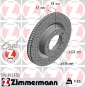 Stabdžių diskas ZIMMERMANN 590.2827.52 kaina
