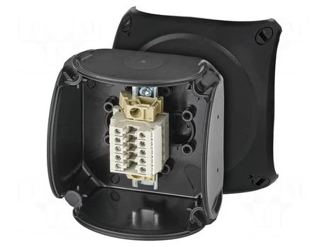 Enclosure: junction box | X: 93mm | Y: 93mm | Z: 62mm | IP66 | black