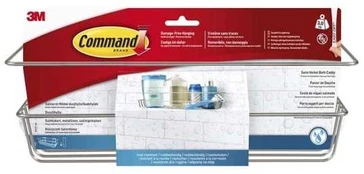 3M-COMMAND Vonios lentynėlė „Command“ matinio nikelio spalvos BATH31-SN