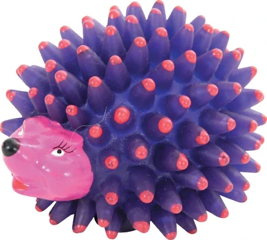 Žaislas šuniui Zolux Vynil Hedgehog Asorted 480790, 9 cm, Ø 9 cm, oranžinis/violetinis/