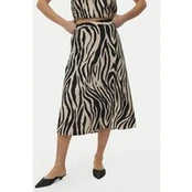 Vero Moda Midi sijonas Mymilo 10340419 Juoda Regular Fit