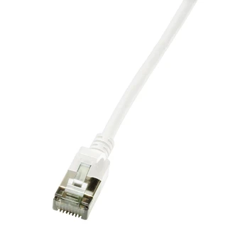LogiLink LogiLink Patchkabel CAT6A STP TPE SlimLine baltas 1,0m