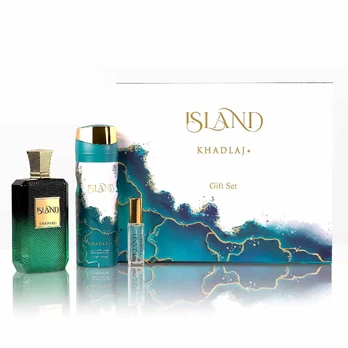 Khadlaj Island Extrait de Parfum 100 ml + DEO VAPO 200 ml + Extrait de Parfum MINI 8 ml (unisex)