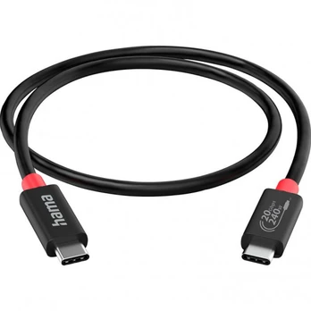 Cable Hama USB-C/USB-C, USB 4.0, 20 Gbit/s, 5 A, 240 W, 2 m