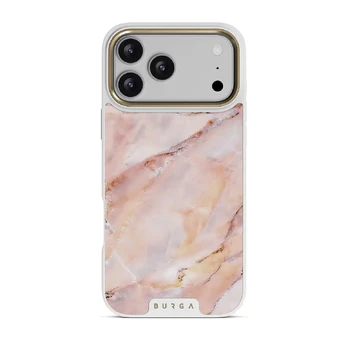 Morning Sunshine - Pastel Marble iPhone 17 Pro Max Case, Elite Light (MagSafe) / Gold