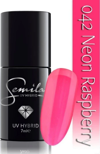 Hibridinis nagų lakas Semilac 042 Neon Raspberry, 7 ml