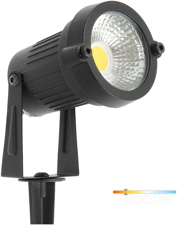 5W LED įsmeigiamas šviestuvas BLAKE, juodas, 3000K, IP65