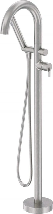 Freestanding bath mixer with shower set