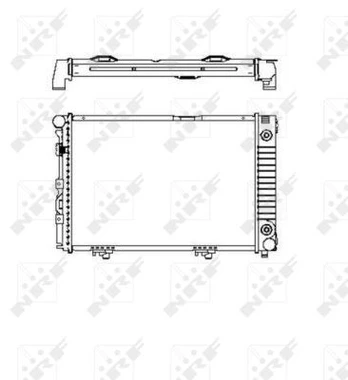 Variklio radiatorius NRF NRF 516574