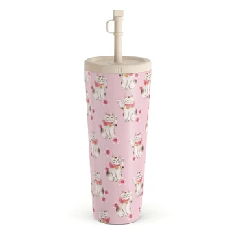 Maneki Neko - Travel Mug, 700 ml / Straw