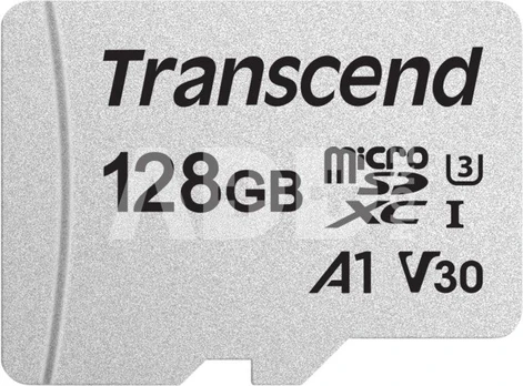 TRANSCEND 128GB UHS-I U3A1 SILVER MICROSD W/O ADAP