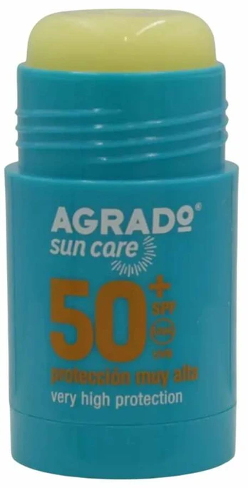 Priemonė įdegio priežiūrai veidui Agrado Sensitive Skin Face Stick SPF50+, 15 ml