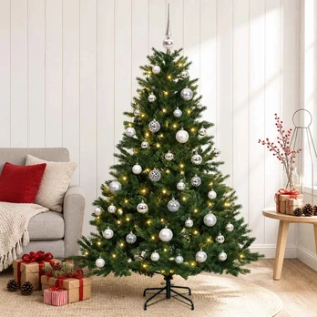 Dirbtinė kalėdinė eglutė su rutuliuku 150 cm 150 LED