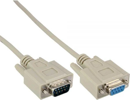 InLine DB-9 - DB-9, 5m, Pilka (12228)