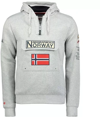 Geographical Norway 3/4 Gymclass džemperis 100 M WU4184H/GN B-Pilkas