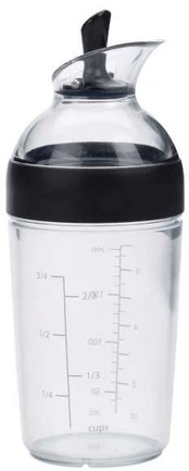 OXO-Shaker do dressingu 236ml. Juodas, geros rankenos