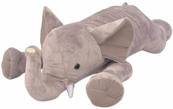 Minkštas pliušinis dramblys, XXL, 95 cm : Dydis - 95 cm