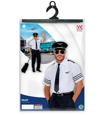 „PILOT“ (marškiniai, kaklaraištis, skrybėlė)