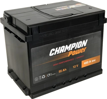 AKUMULIATORIUS 55AH 450A EN CHAMPION POWER ACP55R