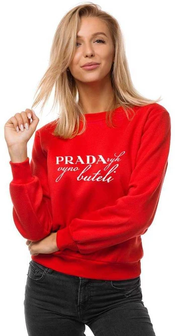 Moteriškas raudonas džemperis Prada