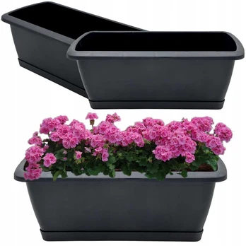 Balkono vazonas RESPANA SET, 15 cm, antracito