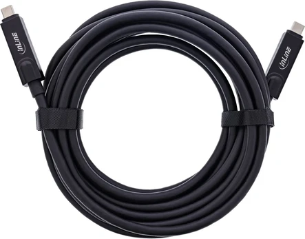 USB kabelis InLine USB-C - USB-C 7,5 m Juodas