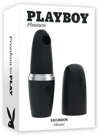 Playboy Excursion Intimate Suction Device Lipstick-Style, Rožinė, USB